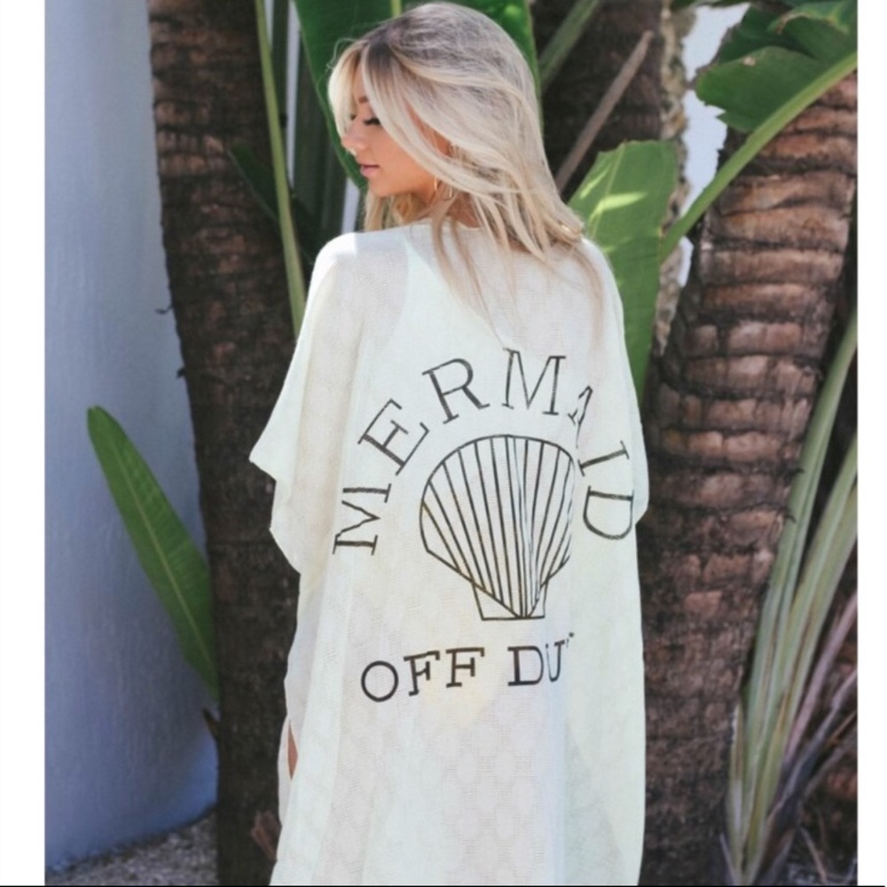 🆕🐚Mermaid Off Duty Kimono Cover-up